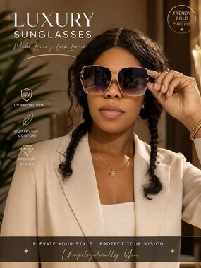 Luxury Oversized Pink Sunglasses | Designer Style | Trendy Statement